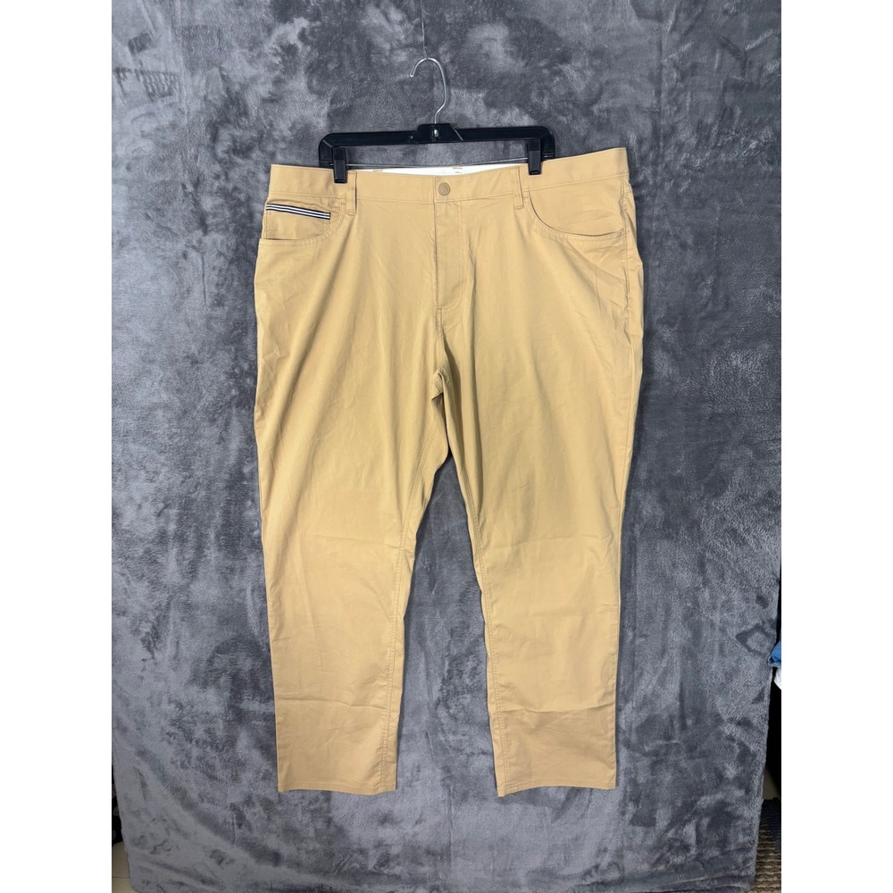 Brooks Brothers Performance Pants Mens 42x32 Tan Khaki Golf Chino Trousers